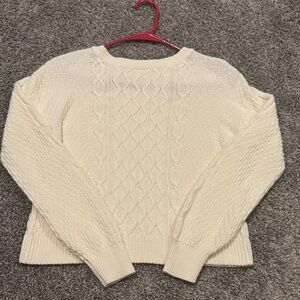 GAP Kids Cream Cable Knit Sweater